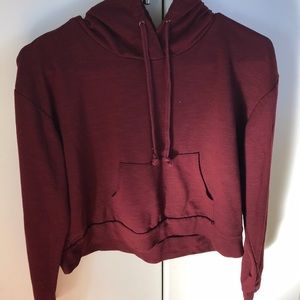 maroon long sleeve shirt jacket